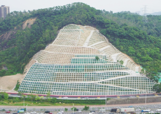 龍景D匝道邊坡整治工程